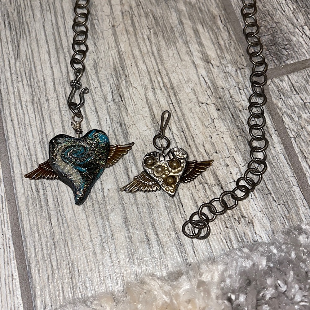 Handmade resin charmed necklace